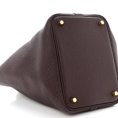 Hermes Taurillon Clemence Picotin Lock 18 PM Rouge Sellier 9 of 10