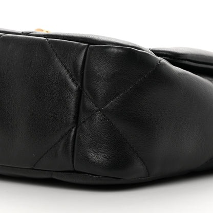 Chanel Lambskin Quilted Medium Chanel 19 Flap Black 10 of 12