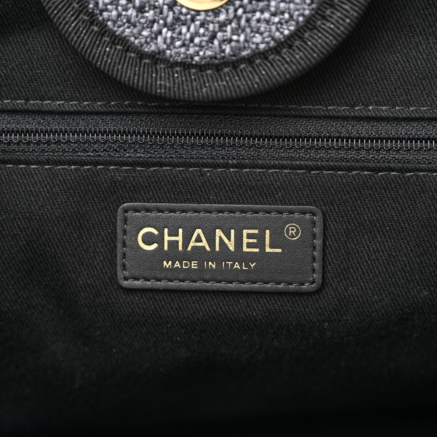 Chanel Lurex Boucle Medium Deauville Tote Black 6 of 11