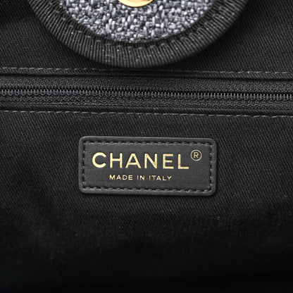 Chanel Lurex Boucle Medium Deauville Tote Black 6 of 11