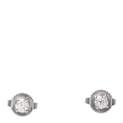 Tiffany Platinum Diamond .24ctw Solitaire Earrings 1 of 5