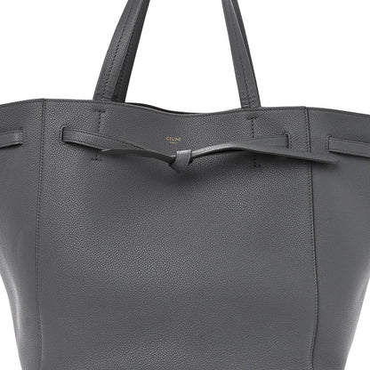 Celine Soft Grained Calfskin Small Belt Cabas Phantom Medium Grey 7 of 10