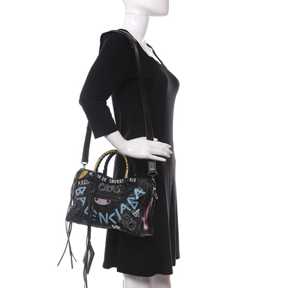 Balenciaga Agneau Graffiti All Over Classic Hardware S City Black Multicolor 2 of 9
