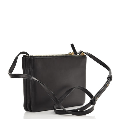 Celine Lambskin Small Trio Crossbody Bag Black 4 of 9