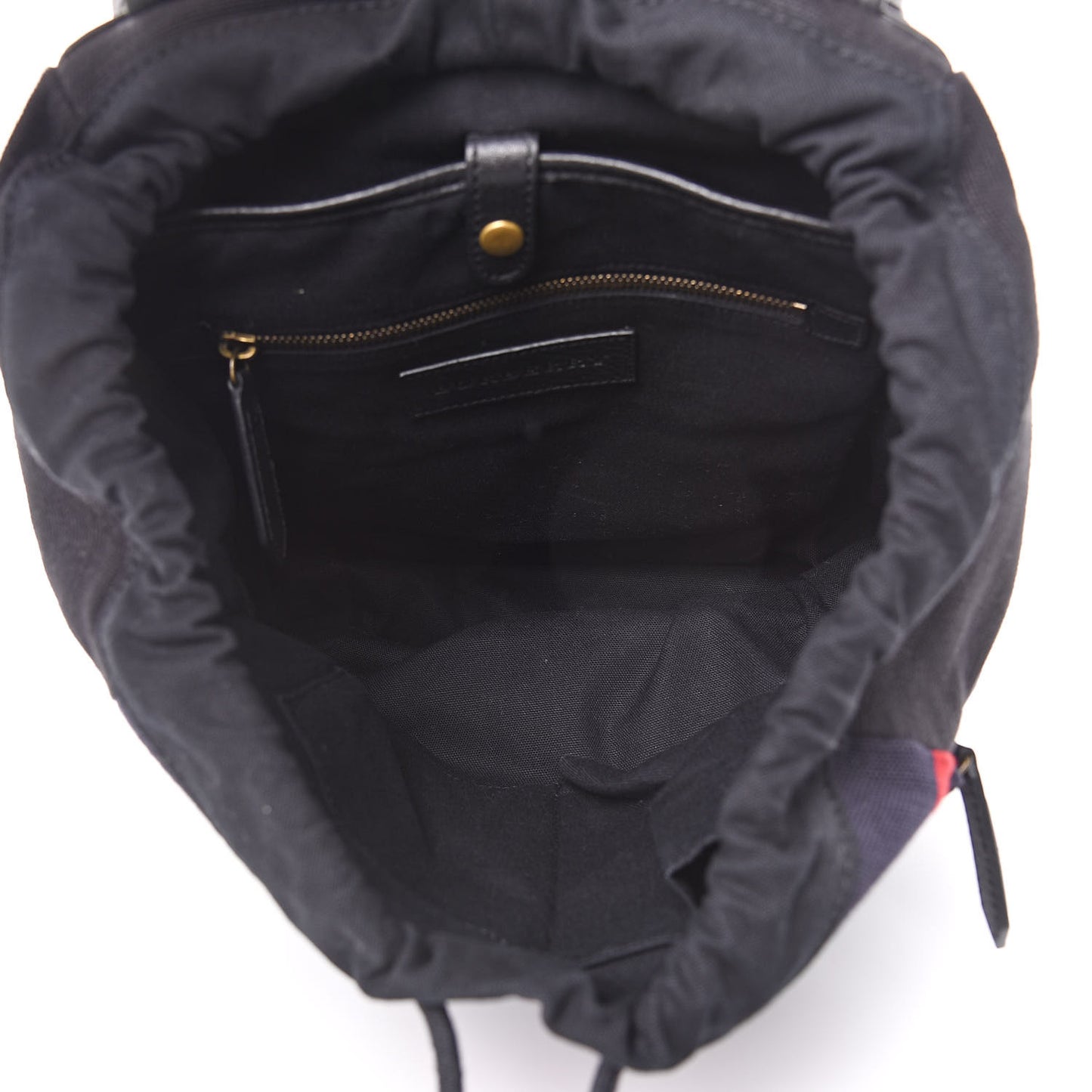 Overdyed Canvas Mega Check Drifton Backpack Black