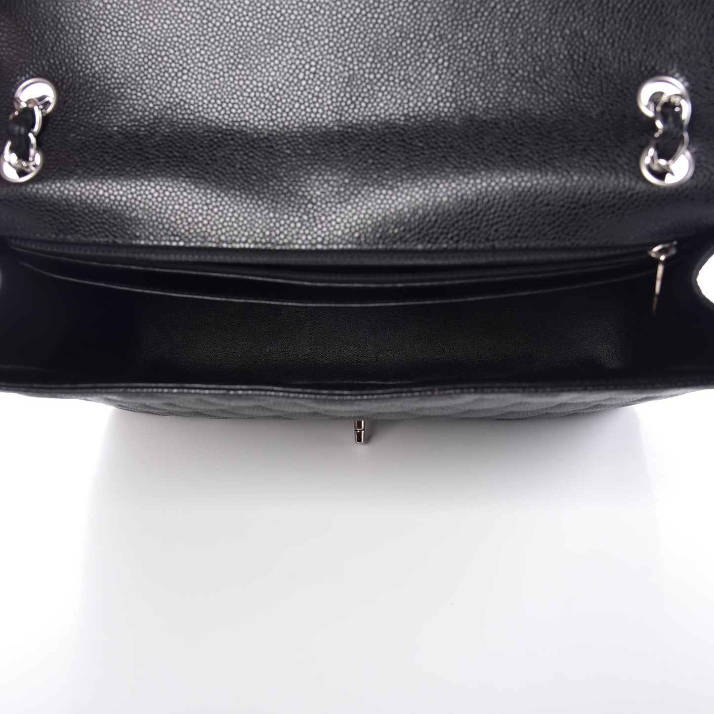 Caviar Quilted Maxi Single Flap Black