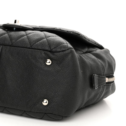 Chanel Caviar Quilted Travel Flap Tote Black 9 of 18