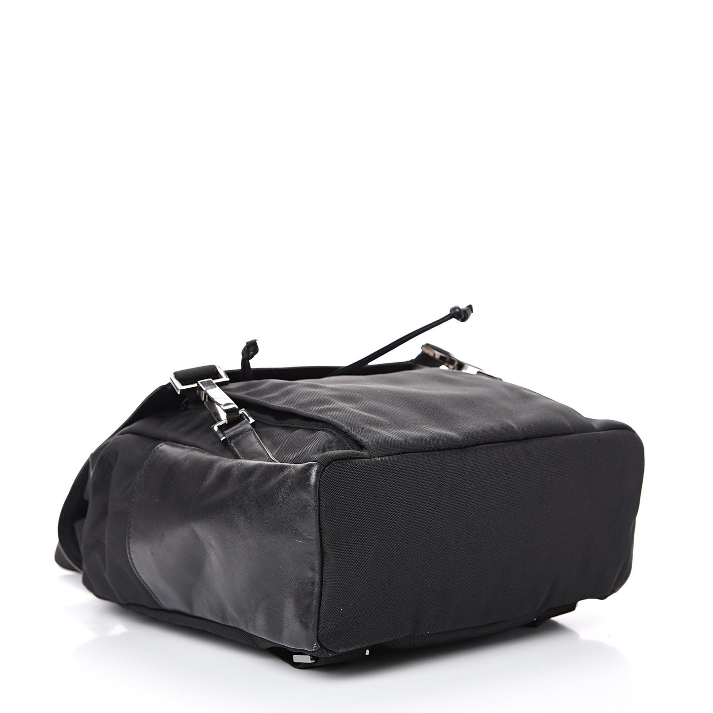 Calfskin Canvas Backpack Black
