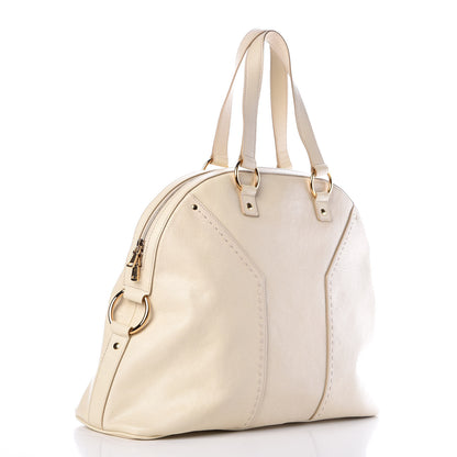 Saint Laurent Calfskin Oversized Muse Ivory 3 of 10