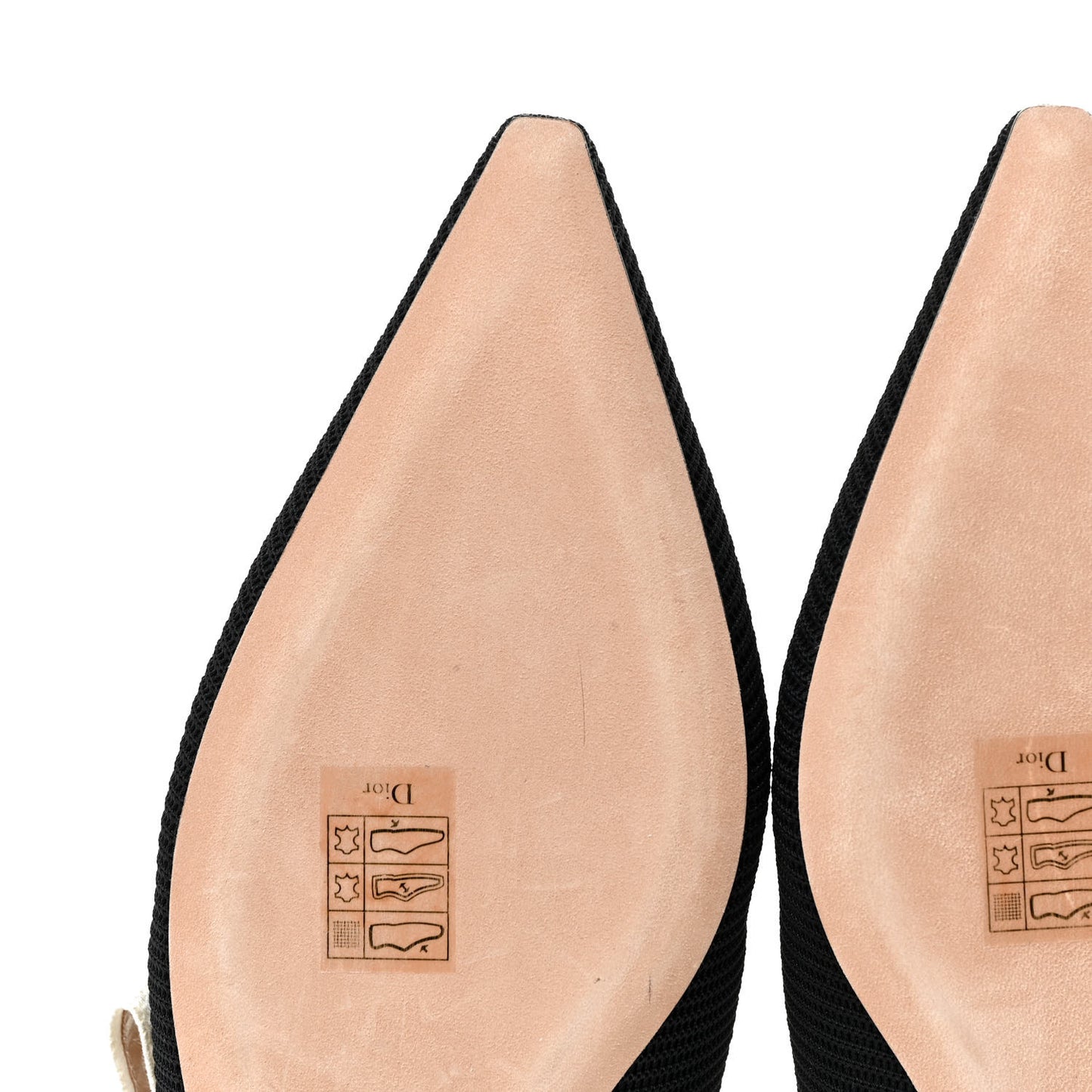 Technical Canvas Ribbon J'Adior Slingback Ballet Flats 40 Black