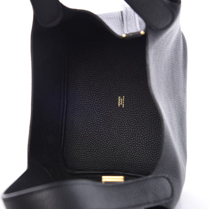 Hermes Taurillon Clemence Picotin Lock 22 MM Black 5 of 8