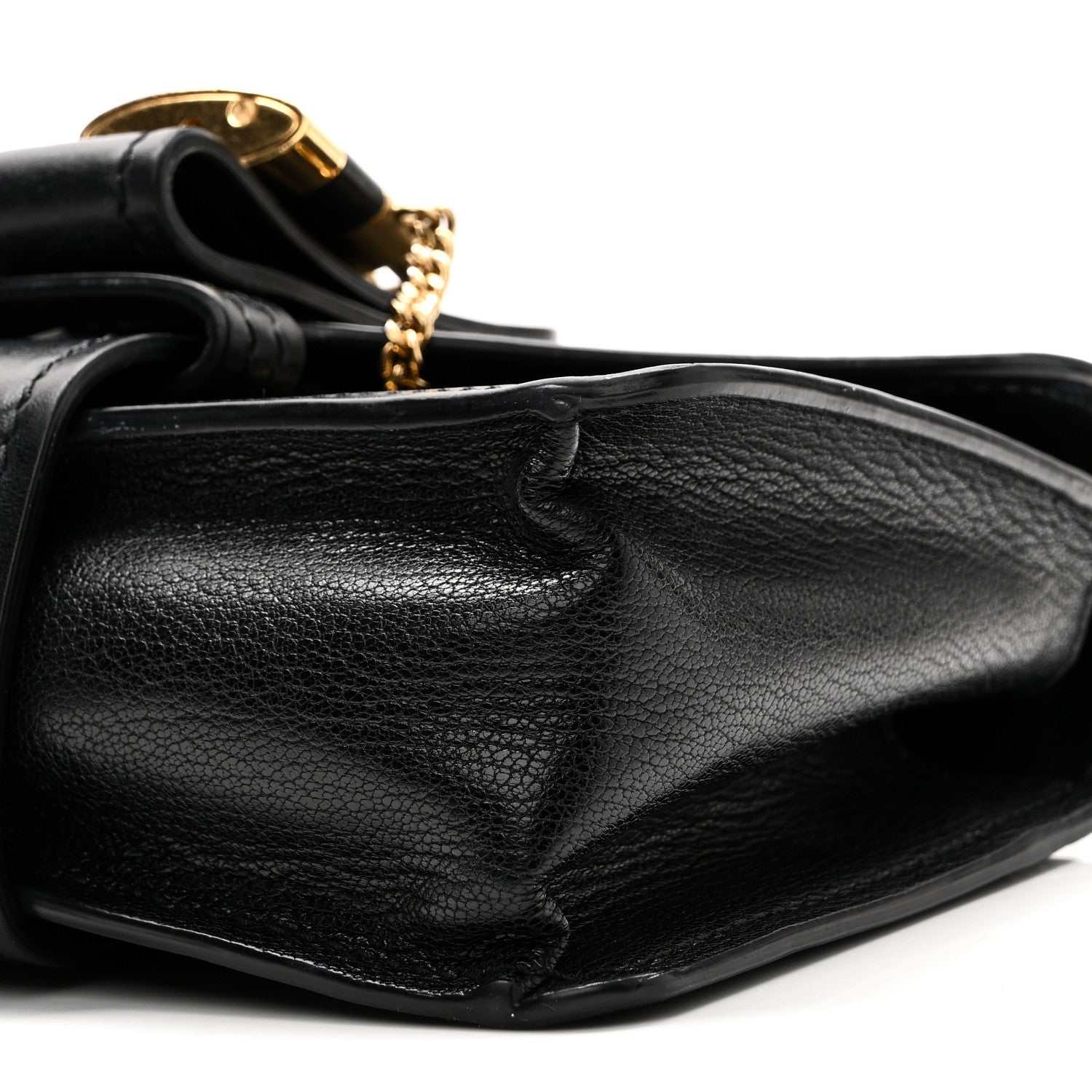 Chloe Goatskin Calfskin Mini Aby Chain Shoulder Bag Black 9 of 9