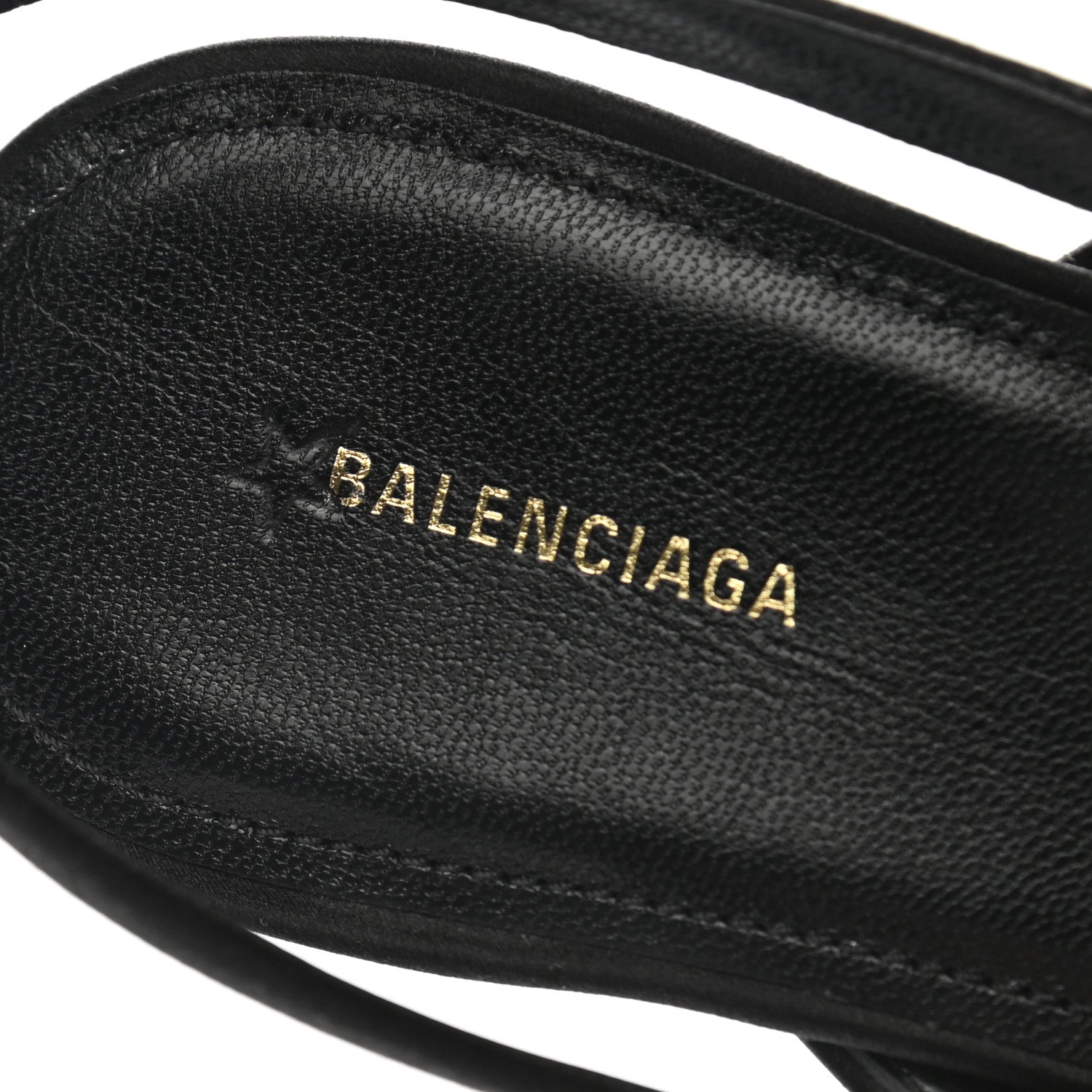 Balenciaga Satin Pointed Toe Knife Slingback 40mm Mules 39 Black 7 of 9