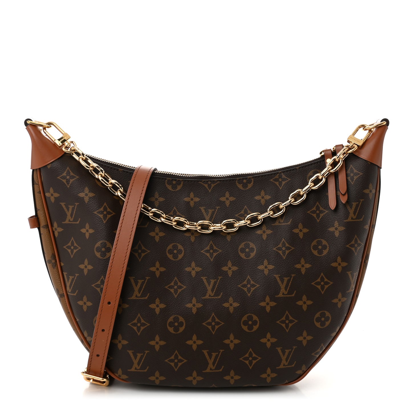 Reverse Monogram Loop Hobo