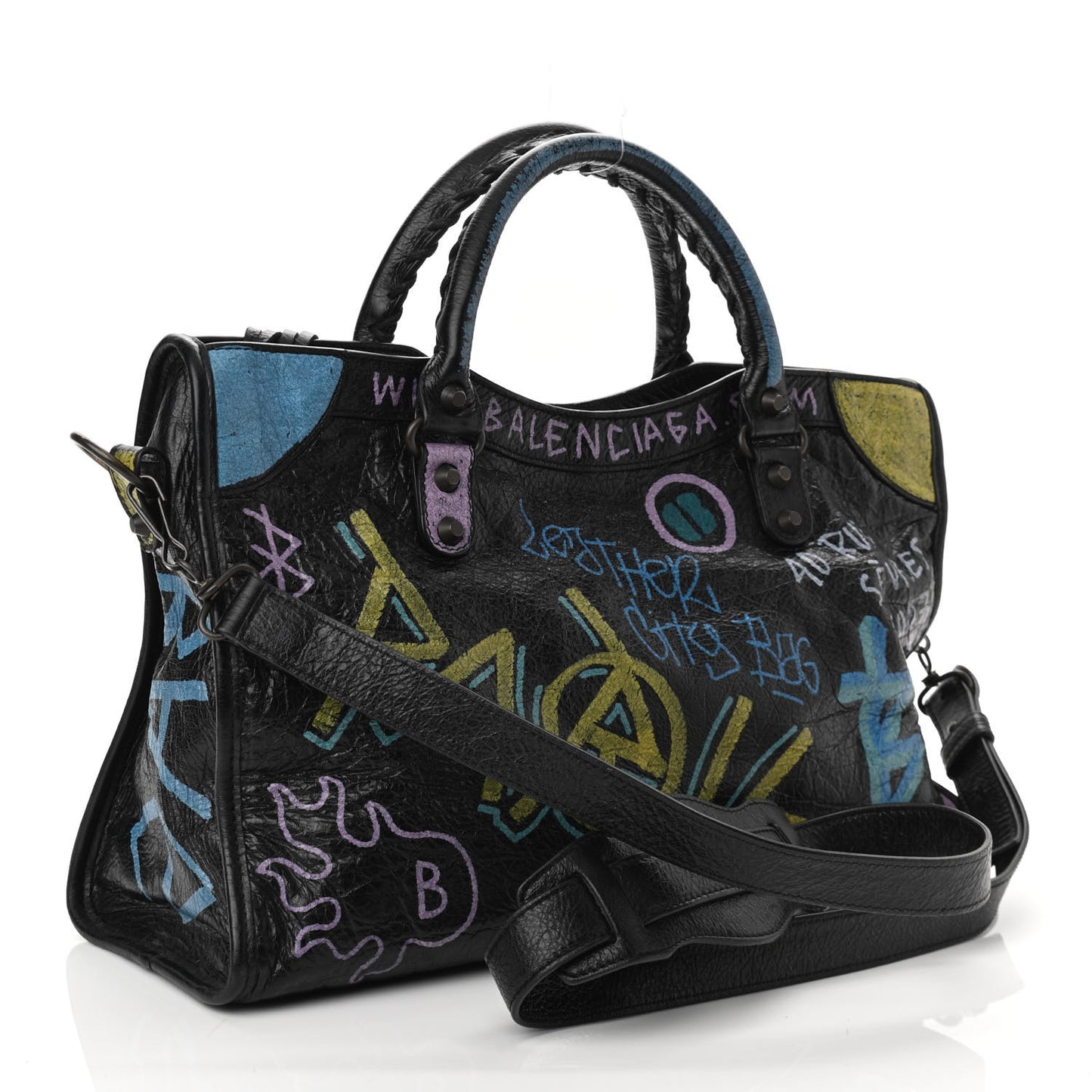 Agneau Graffiti All Over Classic Hardware City Black Multicolor