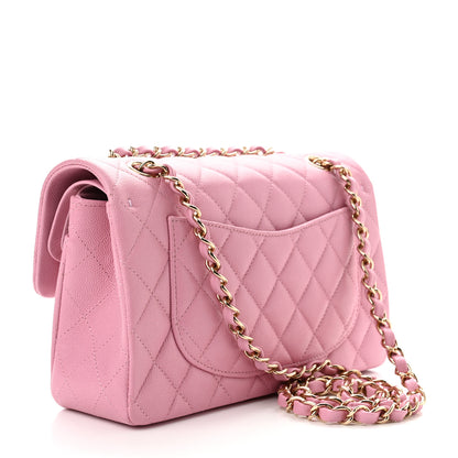 Chanel Caviar Quilted Small Double Flap Pink 3 of 11