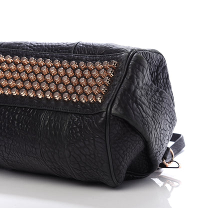 Alexander Wang Pebbled Lambskin Rocco Black Rose Gold Hardware 7 of 9