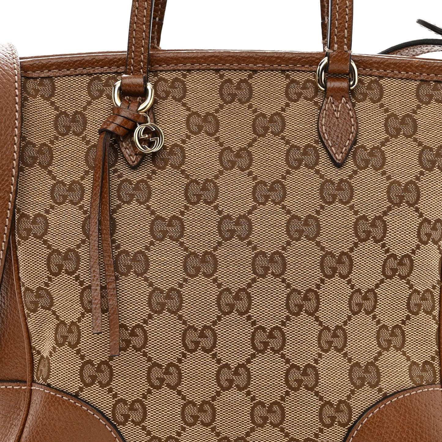 Monogram Small Bree Tote Beige Tabacco