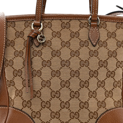 Gucci Monogram Small Bree Tote Beige Tabacco 7 of 9