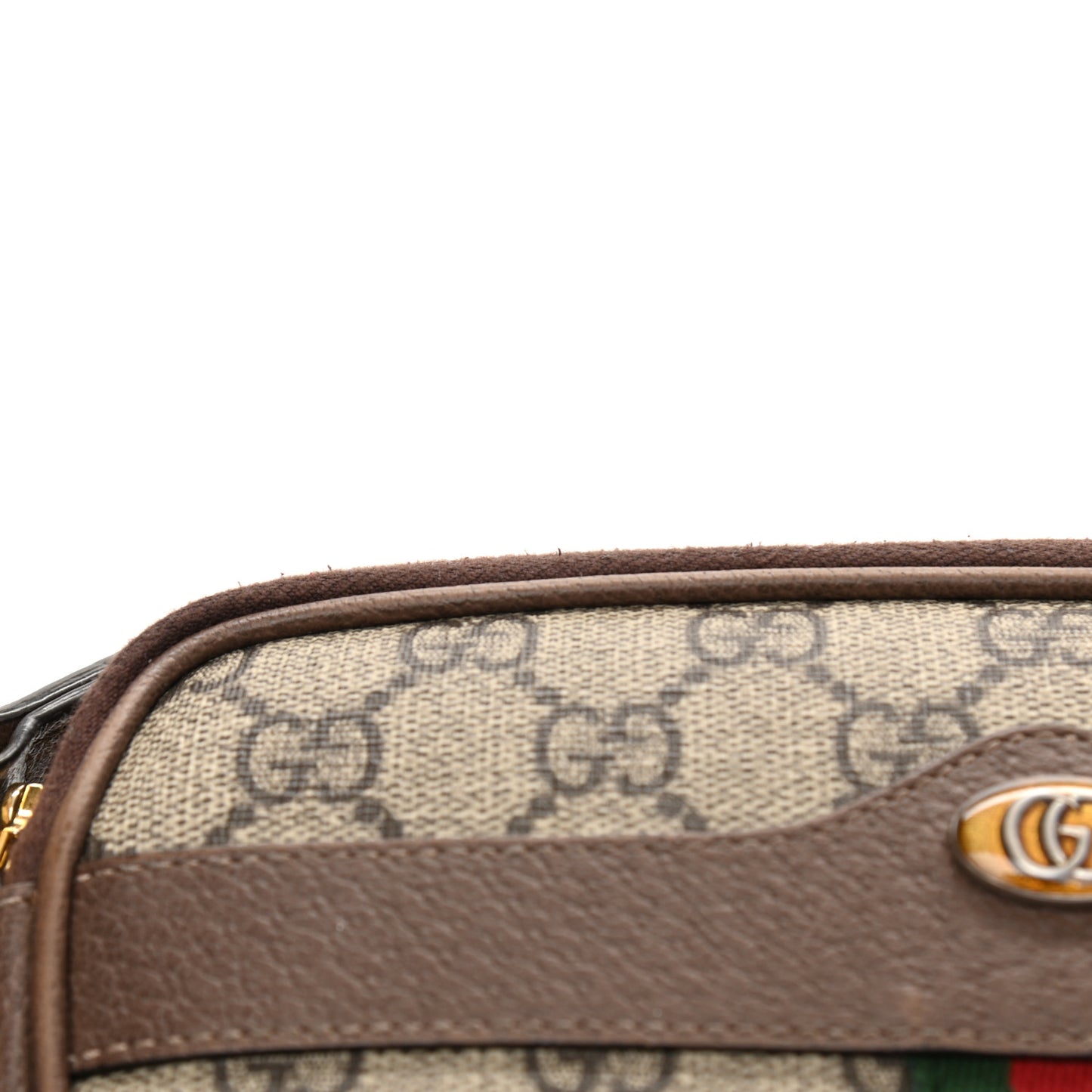 GG Supreme Monogram Web Mini Ophidia GG Bag Brown