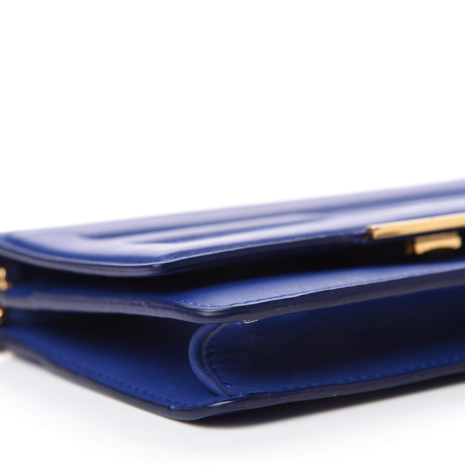 Fendi Vitello Flamingo Tube Wallet on Chain Blue Neon 6 of 11