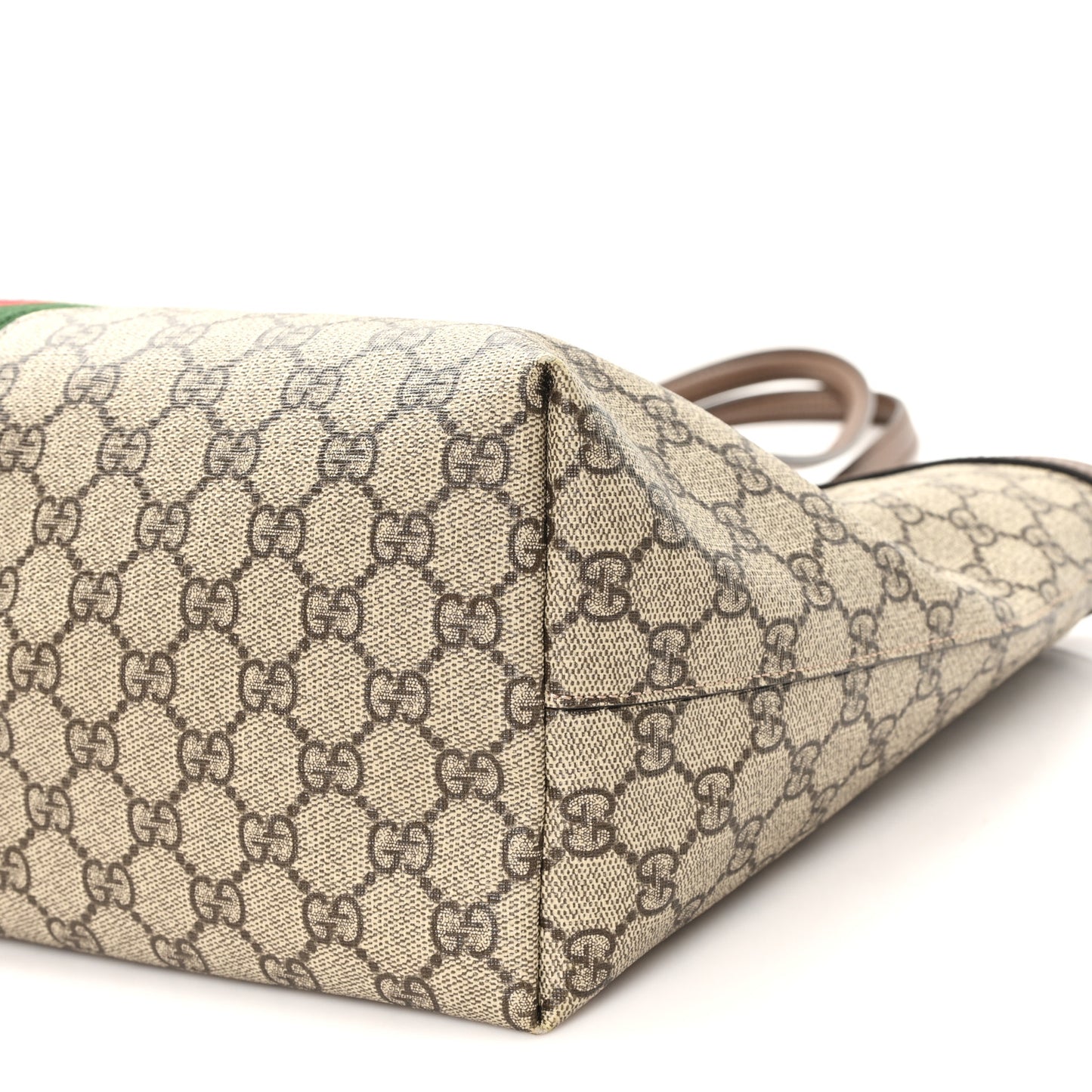 GG Supreme Monogram Medium Ophidia Shopping Tote  Brown