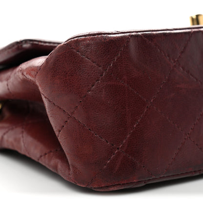 Chanel Lambskin Quilted Mini Rectangular Flap Burgundy 9 of 13