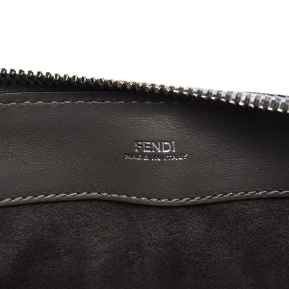 Fendi Vitello Baltico Dolce Shiny Nappa Lace Up DotCom Satchel Carbone Menta 7 of 11