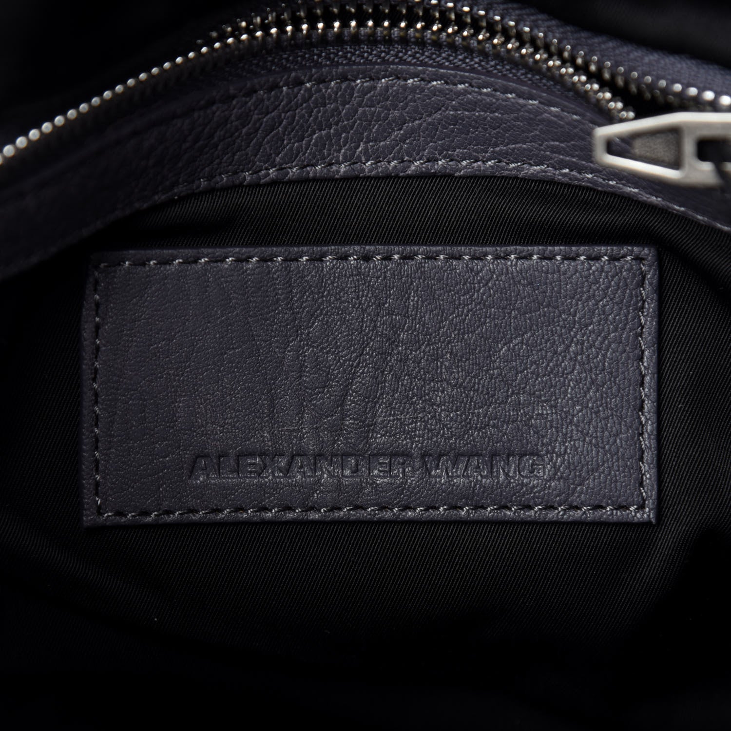 Alexander Wang Pebbled Lambskin Rockie Tundra Antique Silver Hardware 9 of 10
