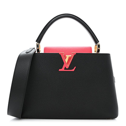 Louis Vuitton Taurillon Capucines MM Black Rose Berlingot 1 of 10
