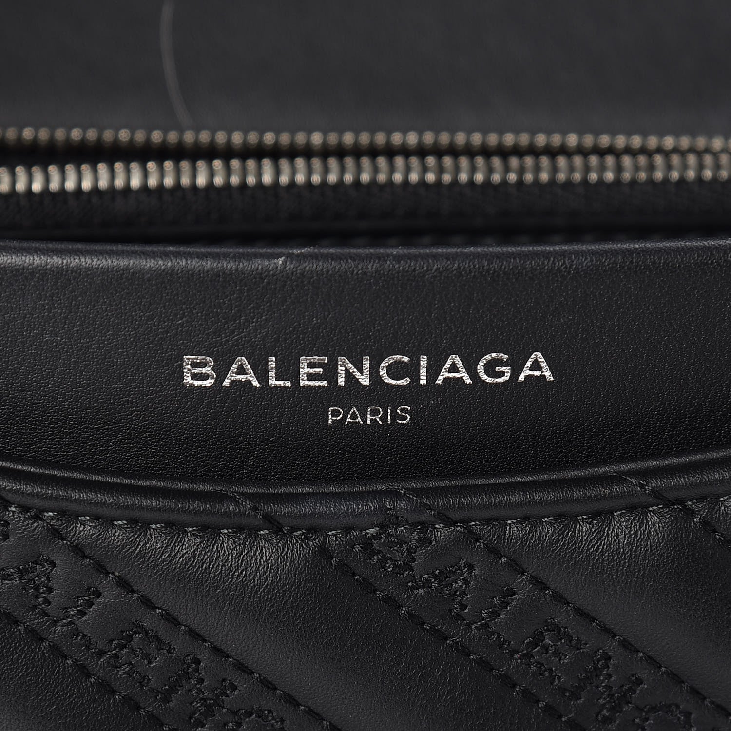 Balenciaga Calfskin Logo Matelasse M BB Chain Shoulder Bag Black 6 of 10