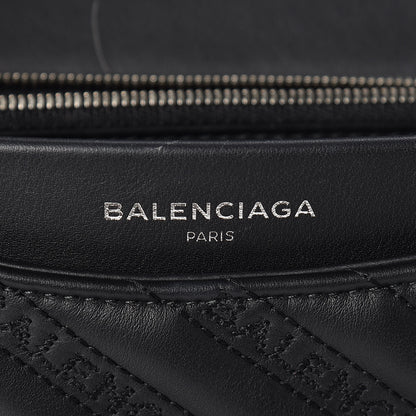 Balenciaga Calfskin Logo Matelasse M BB Chain Shoulder Bag Black 6 of 10