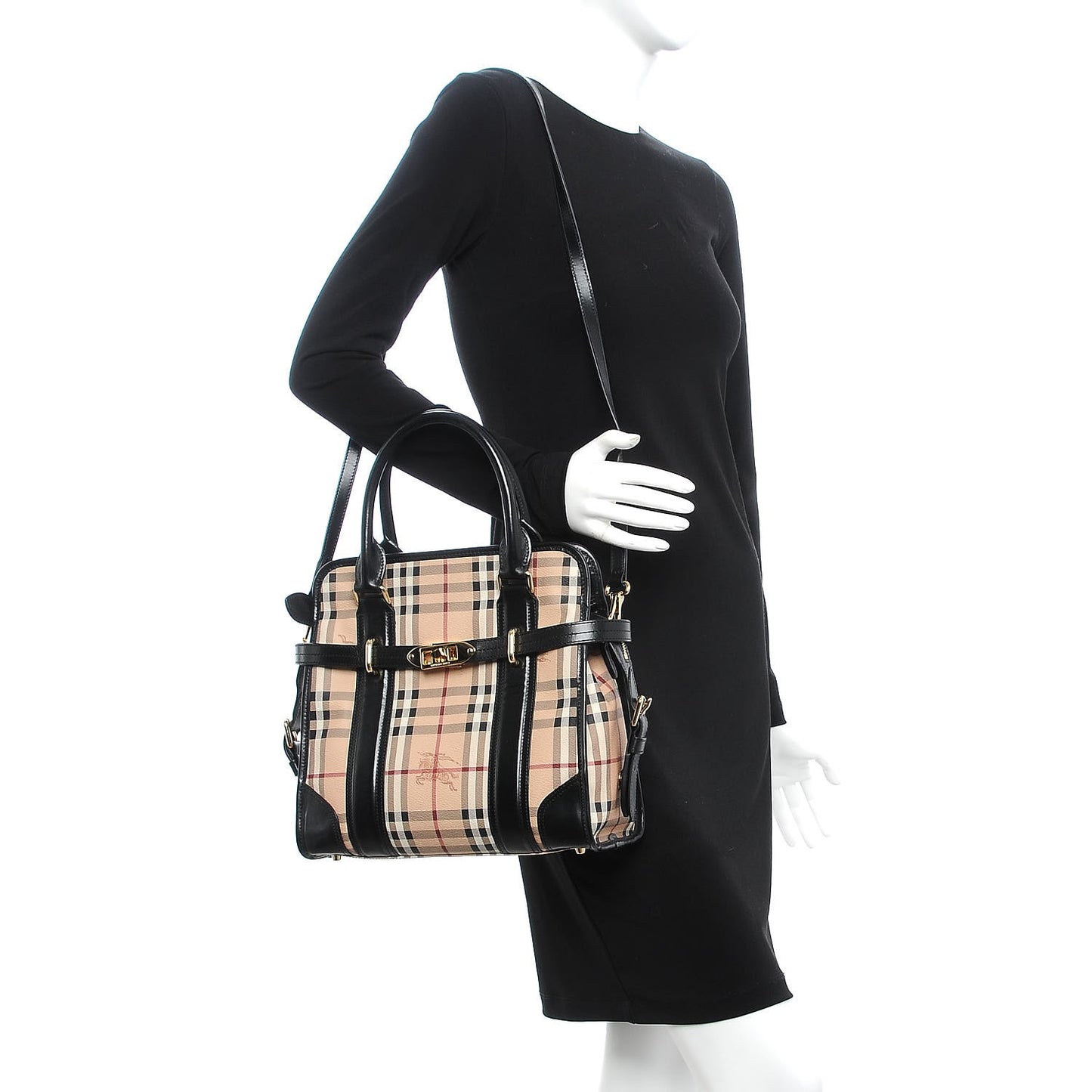 Haymarket Check Minford Portrait Tote Black