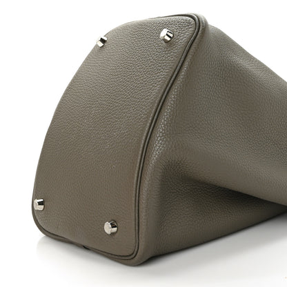 Hermes Taurillon Clemence Picotin Lock 22 MM Etain 8 of 10