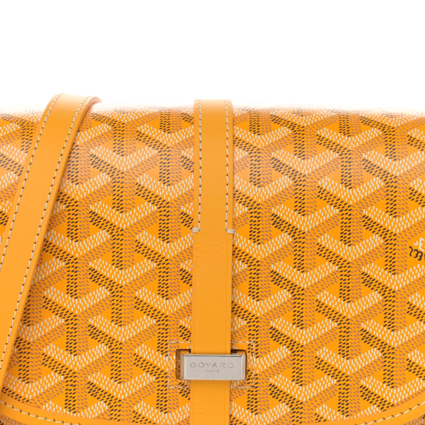 Goyardine Belvedere II PM Messenger Bag Yellow