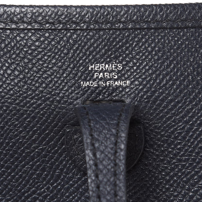 Hermes Epsom Amazone Evelyne TPM Bleu Indigo Lime 6 of 12