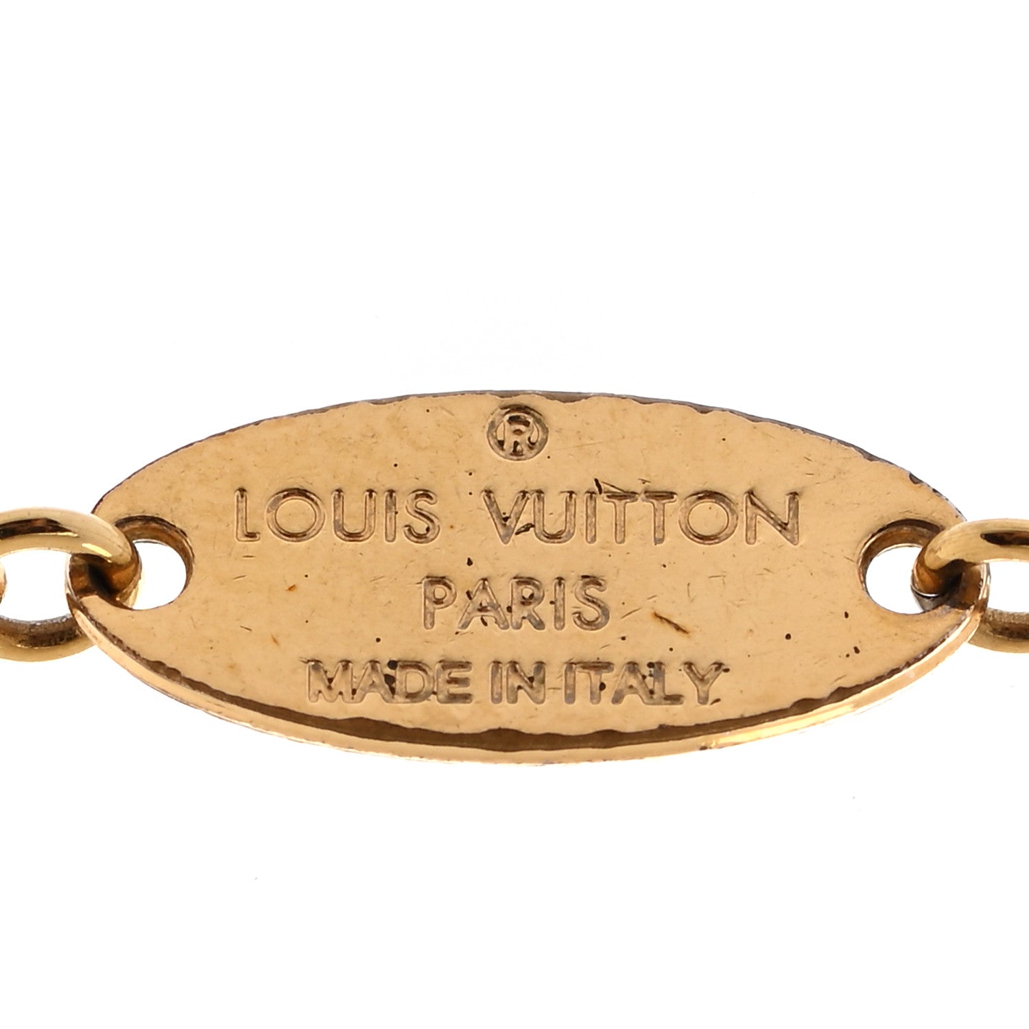 Louis Vuitton Essential V Necklace Gold 6 of 7