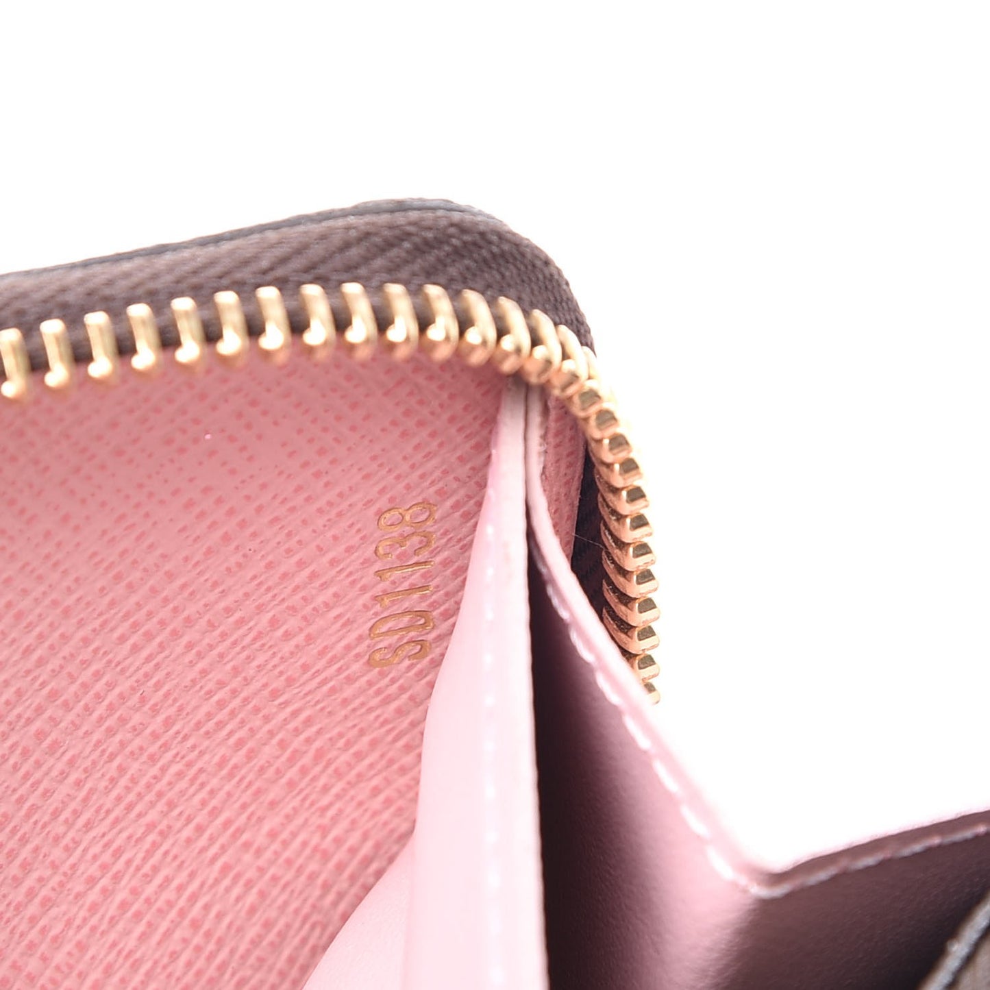 Monogram Clemence Wallet Rose Ballerine