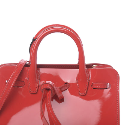 Mansur Gavriel Patent Mini Mini Sun Bag Flamma 9 of 11