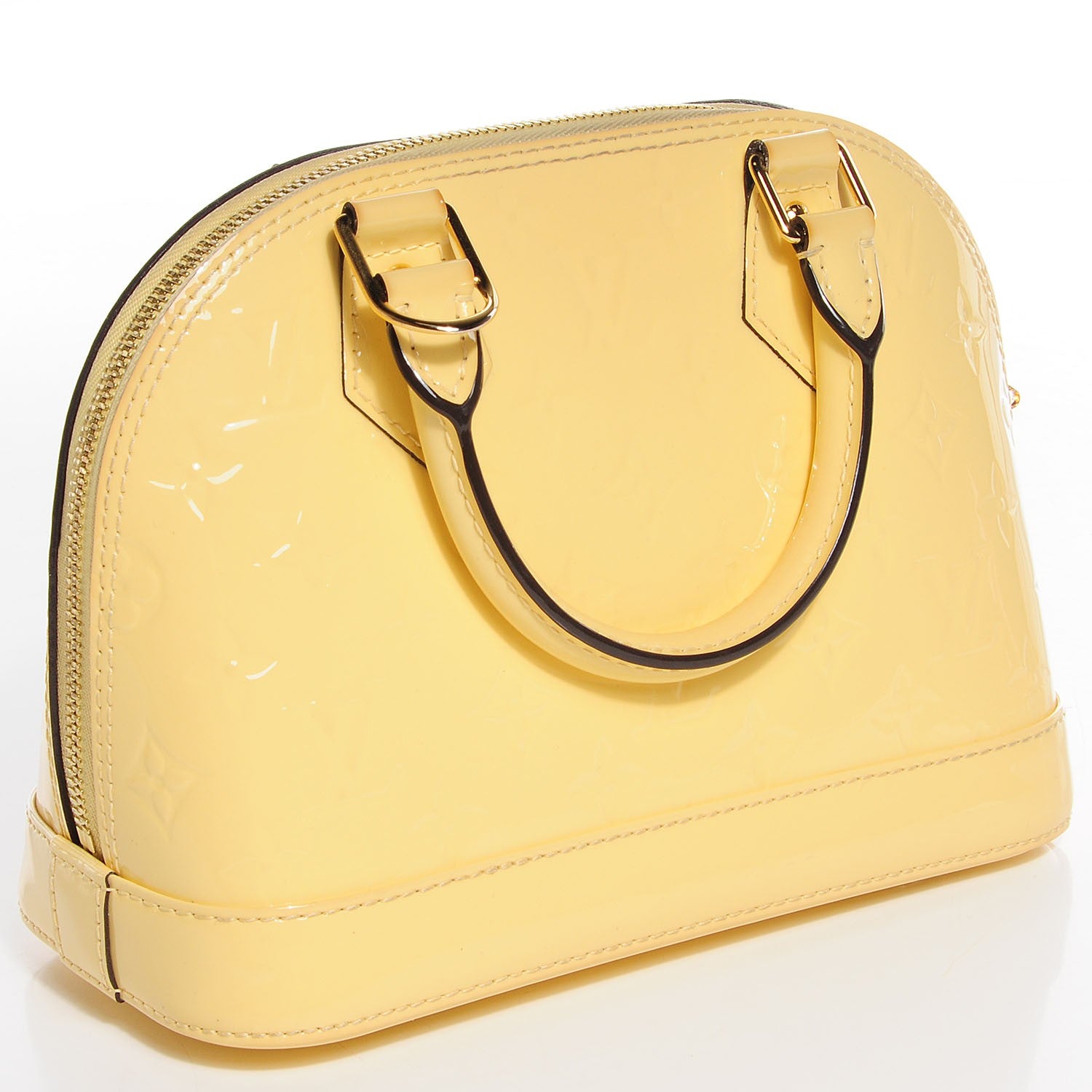 Louis Vuitton Vernis Alma BB Citrine 4 of 7