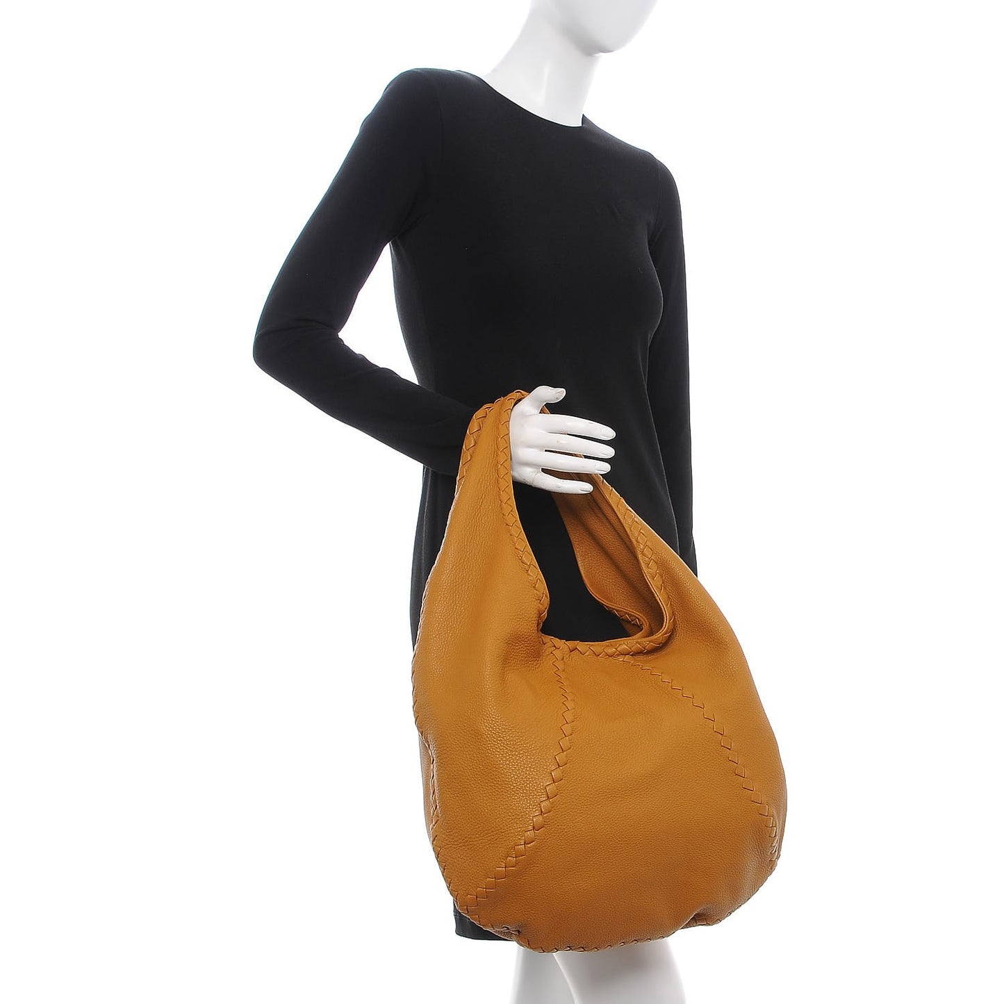 Cervo Deerskin Large Hobo Resina