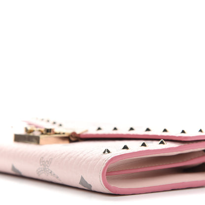 MCM Visetos Large Patricia Wallet On Chain Soft Pink 8 of 8