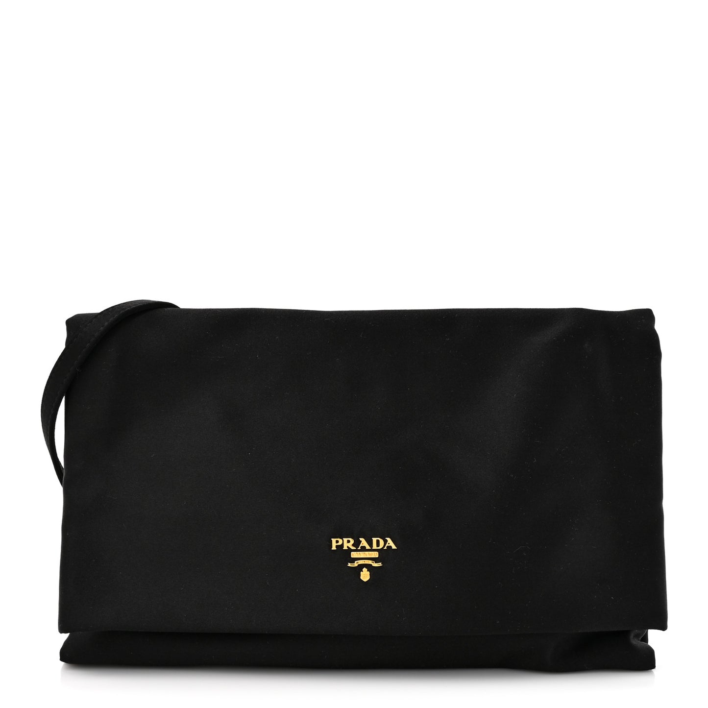 Satin Pochette Bag Black