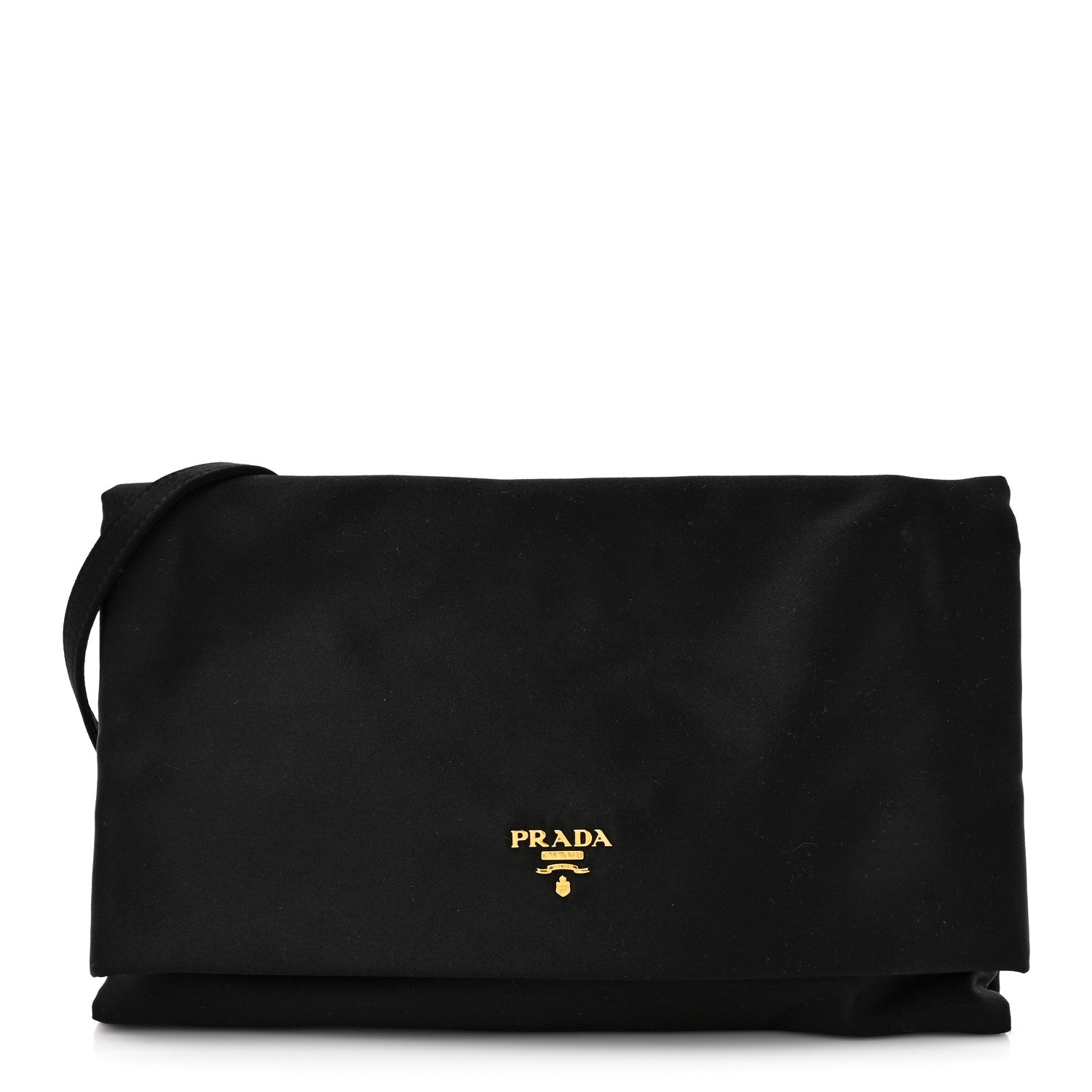 Prada Satin Pochette Bag Black 1 of 9