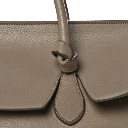 Celine Crisped Calfskin Medium Tie Knot Tote Taupe 19 of 24
