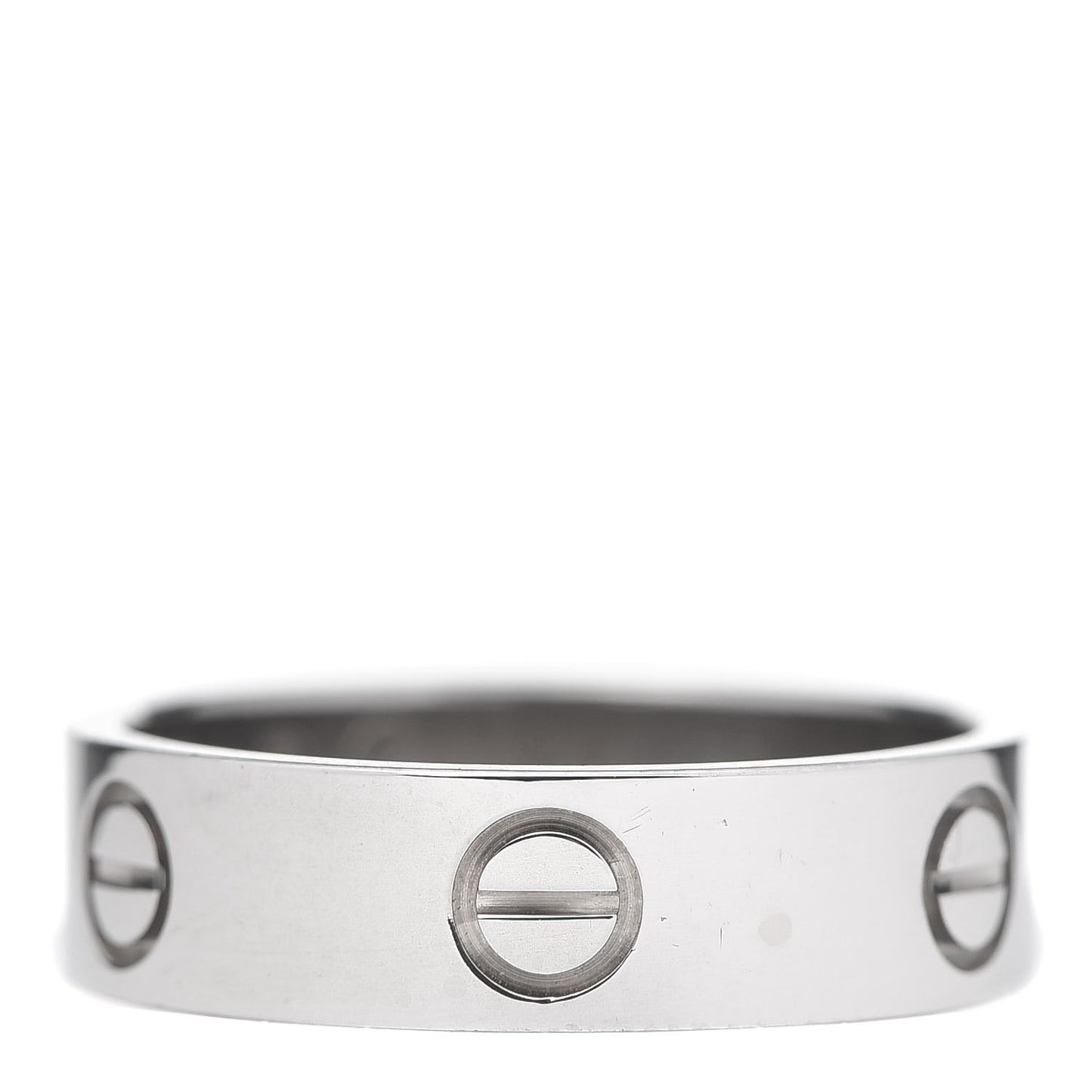 18K White Gold 5.5mm LOVE Ring 57 8