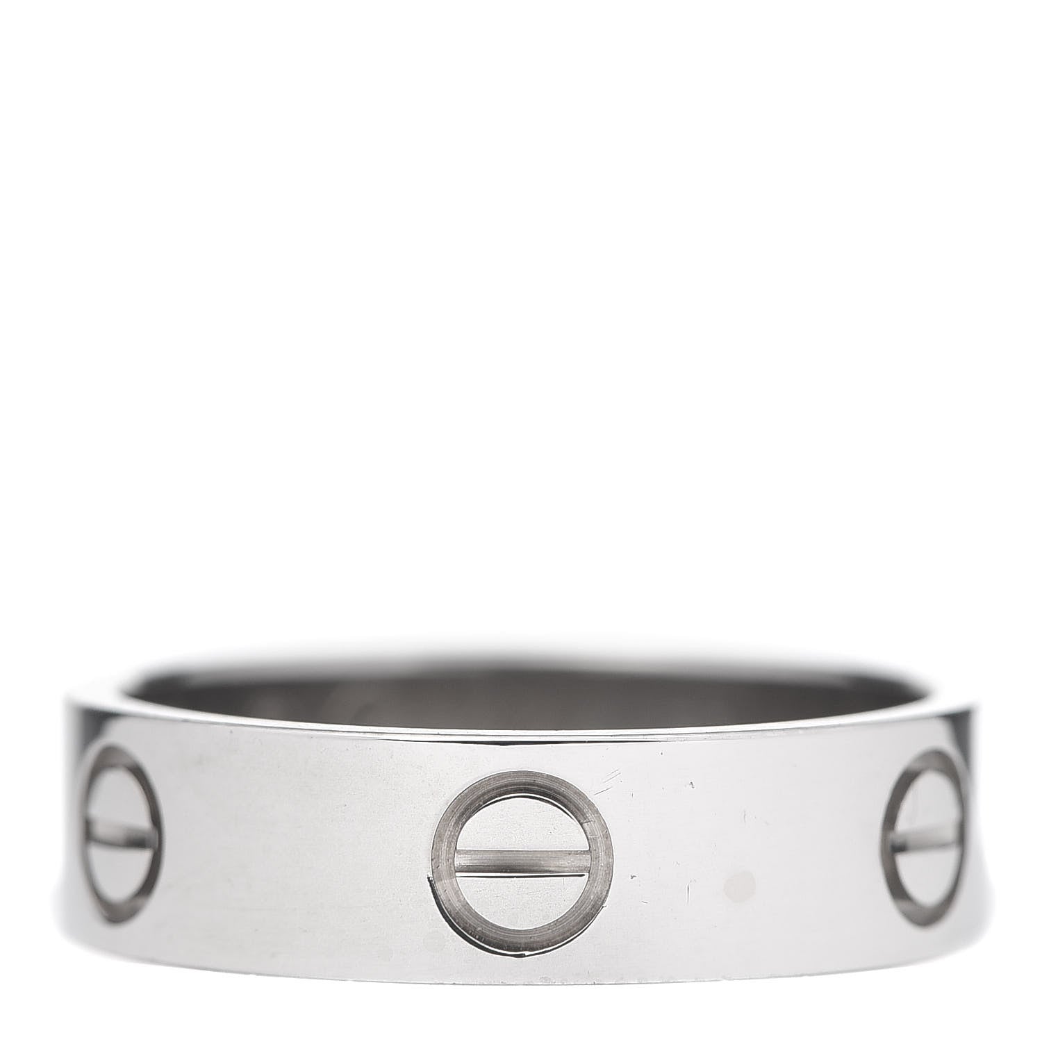 Cartier 18K White Gold 5.5mm LOVE Ring 57 8 1 of 6