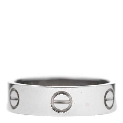 Cartier 18K White Gold 5.5mm LOVE Ring 57 8 1 of 6