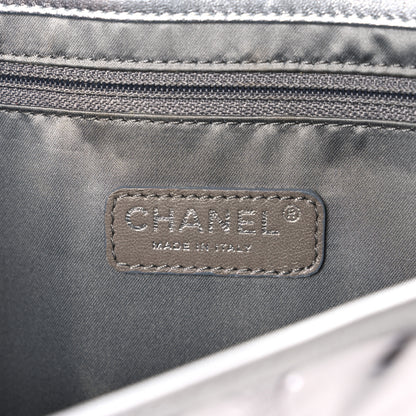 Chanel Vinyl Large Ice Cube Flap Silver 6 of 12