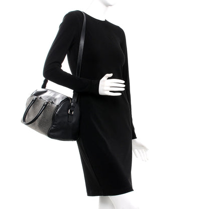 Saint Laurent Calfskin Studded Classic Duffle 6 Black 2 of 9
